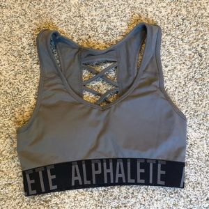 Alphalete Athletics Gray Sports Bra